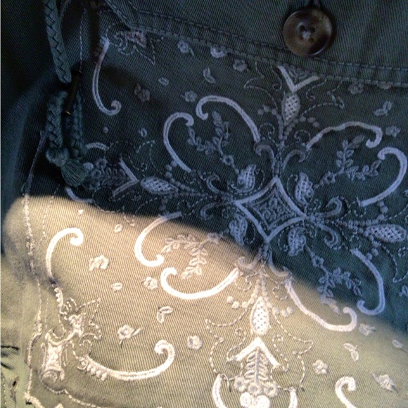 NEW! Super rare Free People Bali jacket Embroidered Green - Picture 6 of 8